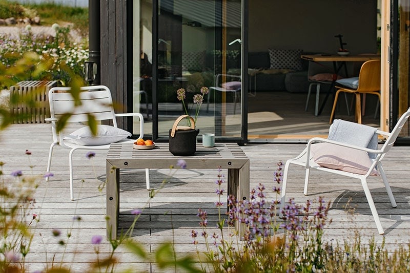Ferienhaus Vielleichtnoch - Terrasse
